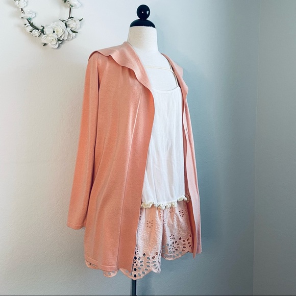 Cyrus Knit Peach Hooded Jacket - Picture 8 of 8